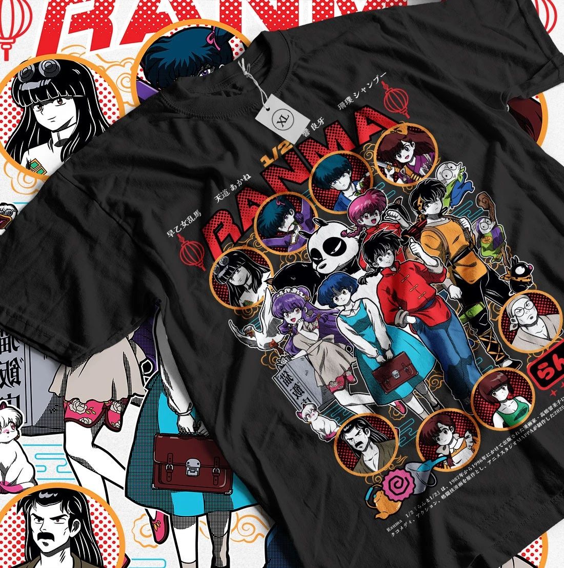 Ranma 1/2 Shampoo RumikoTakahashi Girl Kawaii Funny Anime Tee All Size Unisex