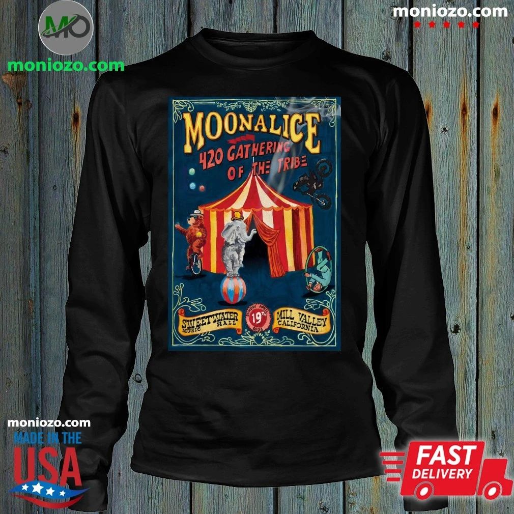 Original Moonalice April 19 2026 Sweetwater Music Hall in Mill Valley CA Poster Shirt Unisex