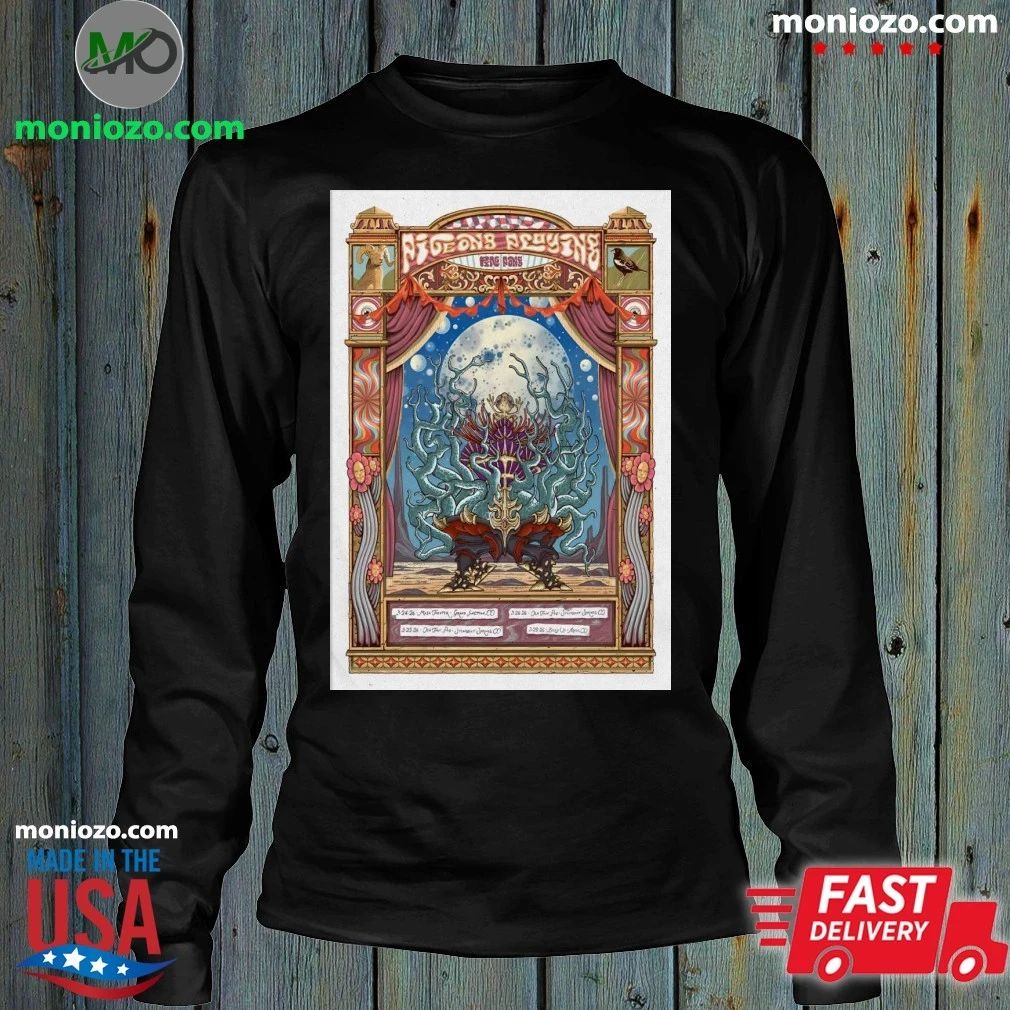 Pigeons Playing Ping Pong Steamboat Spring CO Mar 25-26 2026 Poster Shirt Unisex