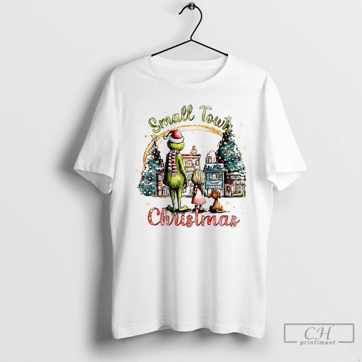 Premium Grinch And Friends Small Town Christmas Christmas T Shirts Unisex