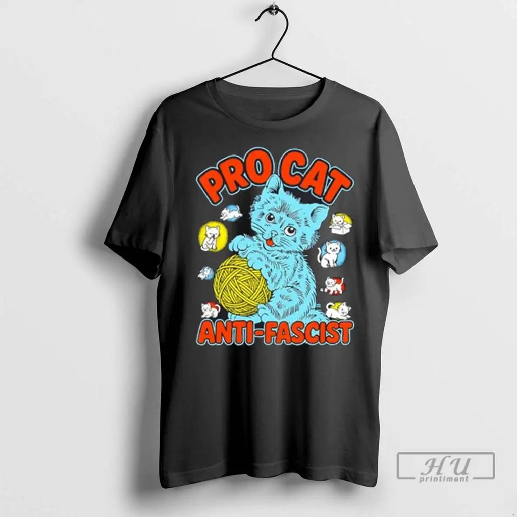 Trending Pro Cat Anti Fascist T Shirts Unisex