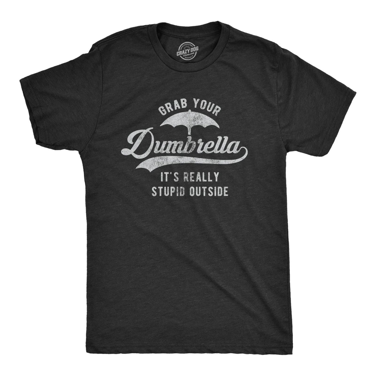 Mens Grab Your Dumbrella It's Really Stupid Outside T Shirt Funny Sarcastic Unisex