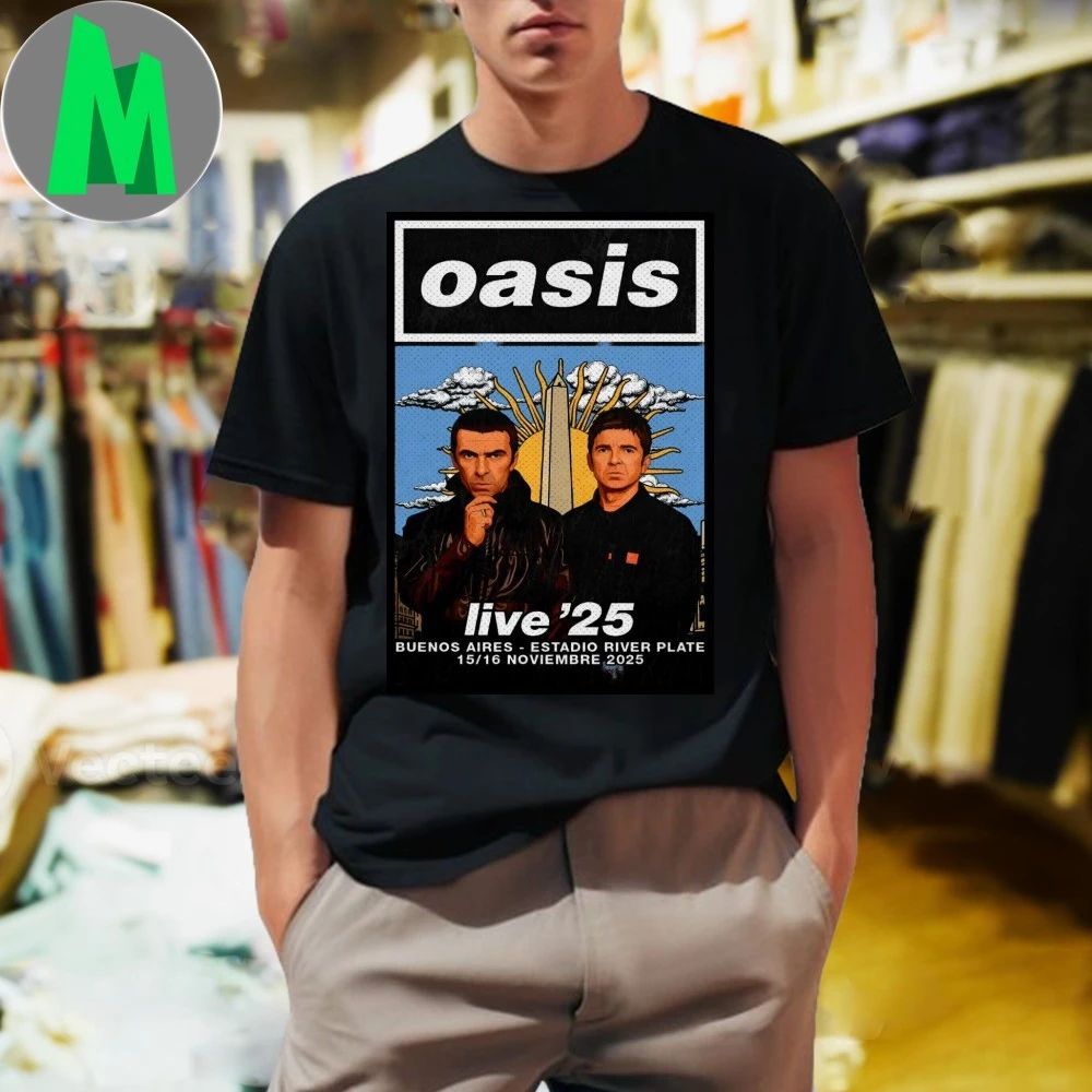 Oasis November 15-16 2025 Buenos Aires Argentina Poster Shirt Unisex
