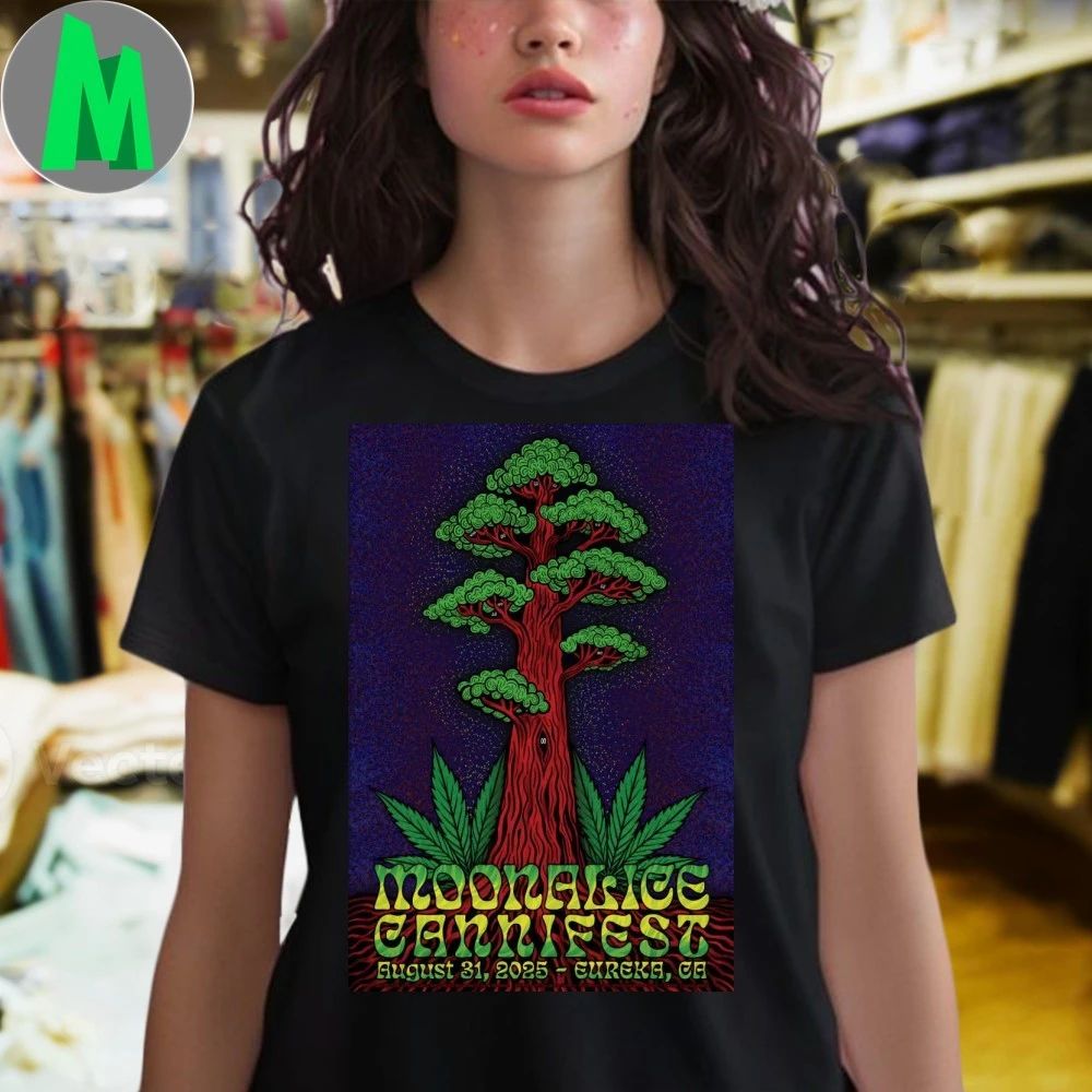 Moonalice August 31 2025 Cannifest In Eureka CA Poster Shirt Unisex