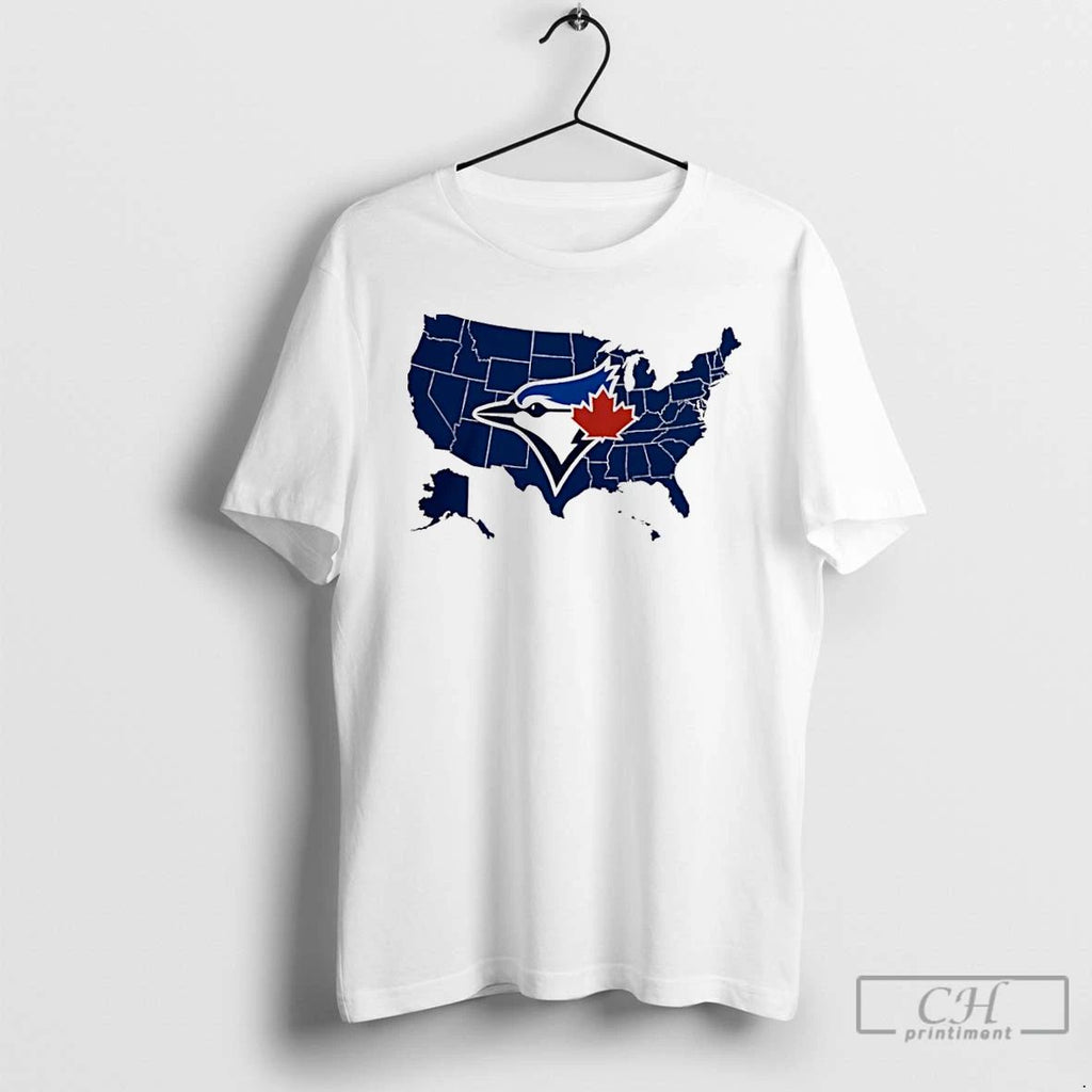 Classic Map Of America Toronto Blue Jays World Series T Shirts Unisex