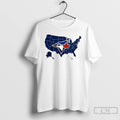 Classic Map Of America Toronto Blue Jays World Series T Shirts Unisex
