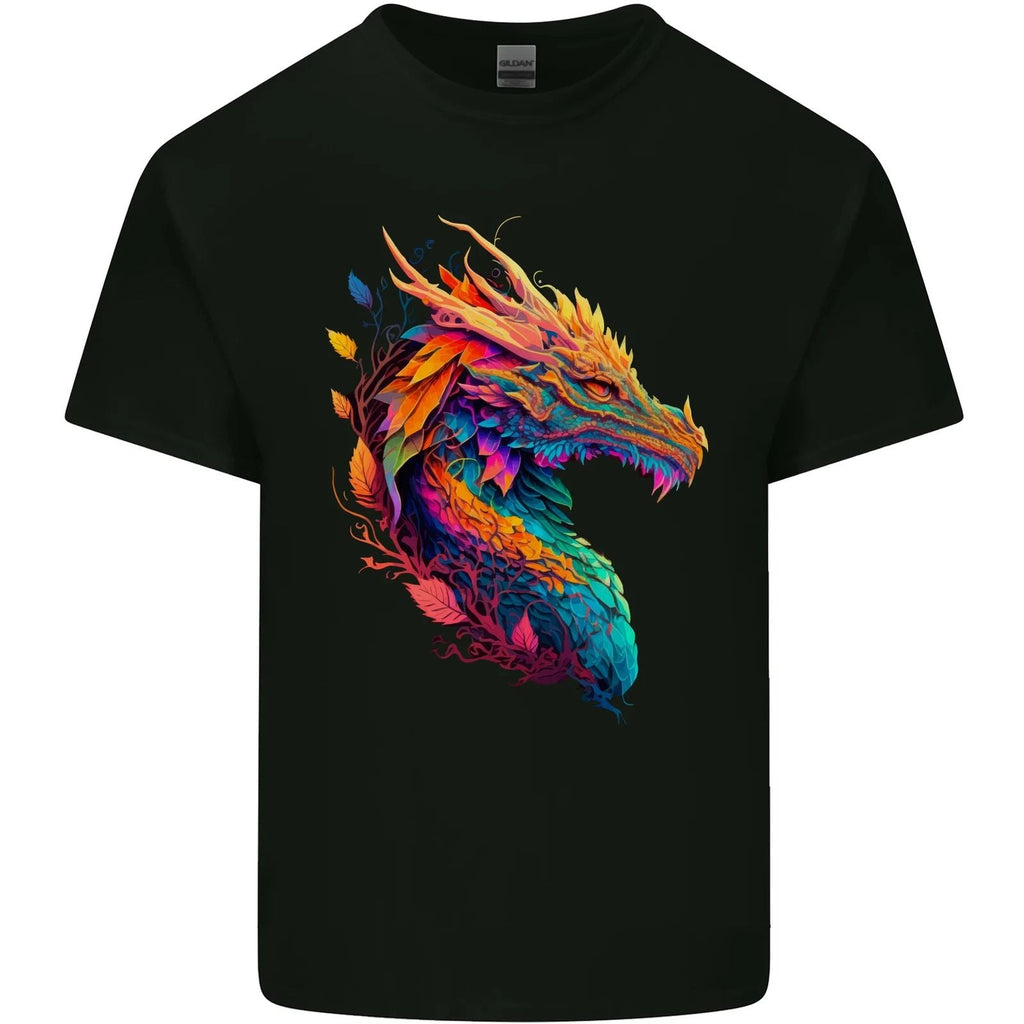 A Fantasy Dragon Mens Cotton Tee Top Unisex