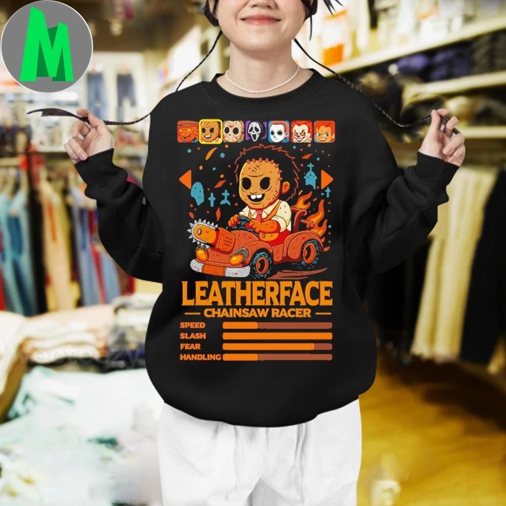 The Texas Chain Saw Massacre Leatherface Chainsaw Racer Shirt Unisex