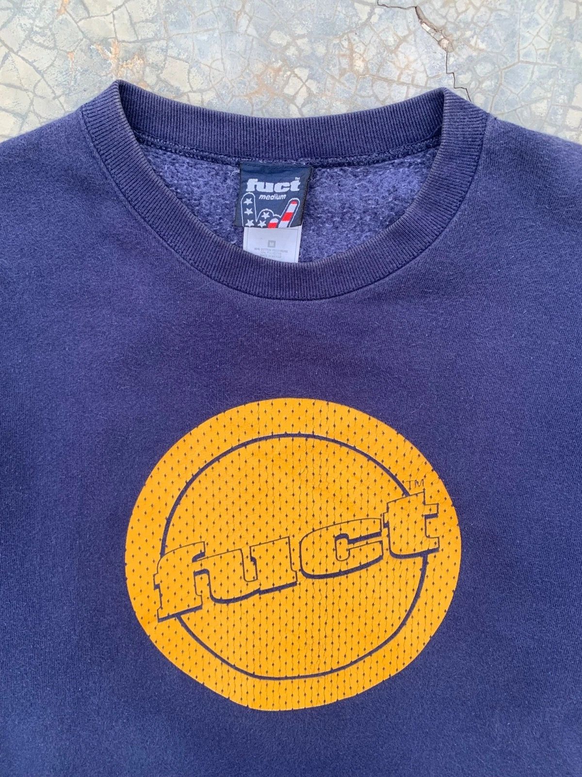 90’s FUCT skateboard circle logo crewneck Unisex
