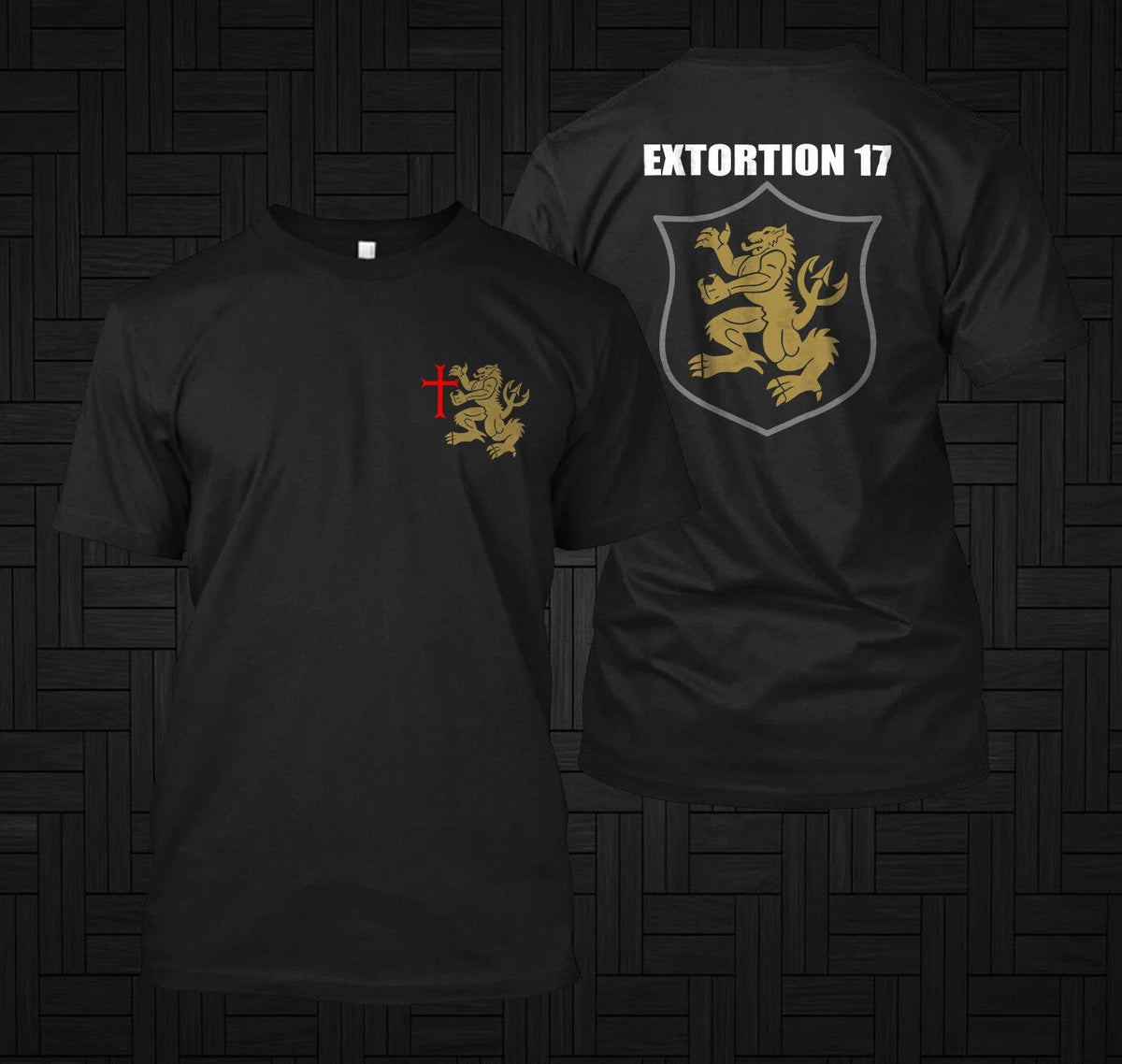 NEW Navy SEALS EXTORTION 17 Gold Squadron - custom front and back tee Unisex