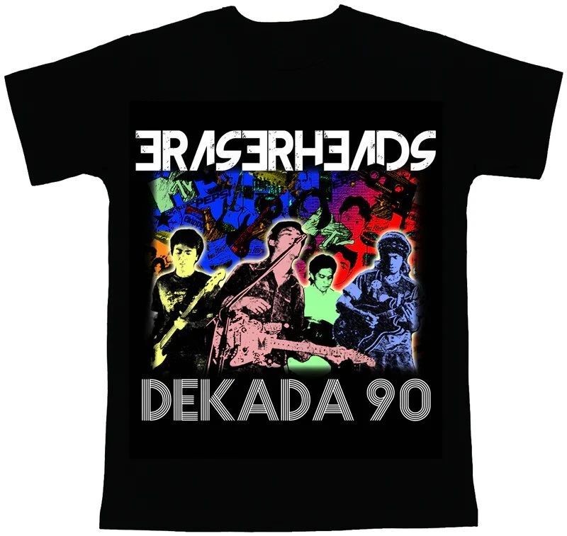 Vtg Eraserheads Dekada 90 Cotton Black All Size Men Women Shirt Unisex