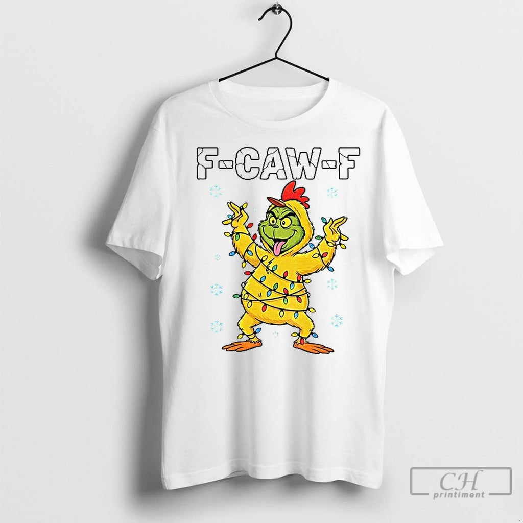 Premium Grinch X Chicken F Caw F Snow Christmas 2025 Unisex