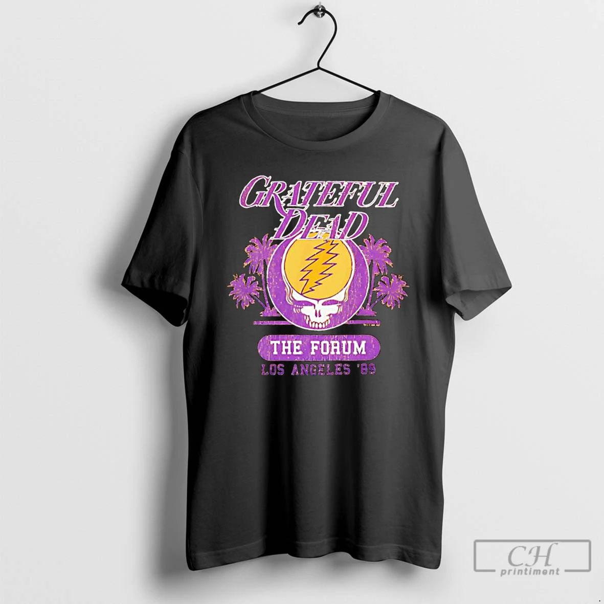 Classic Grateful Dead Los Angeles 1989 The Forum February Logo T Shirts Unisex