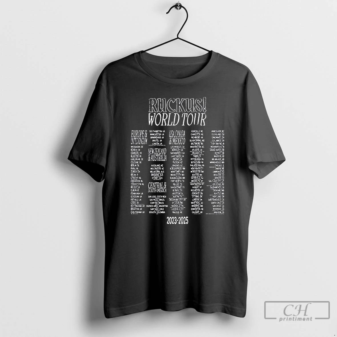 Classic Movements Ruckus 2023 2025 World Tour Long Sleve T Shirts Unisex