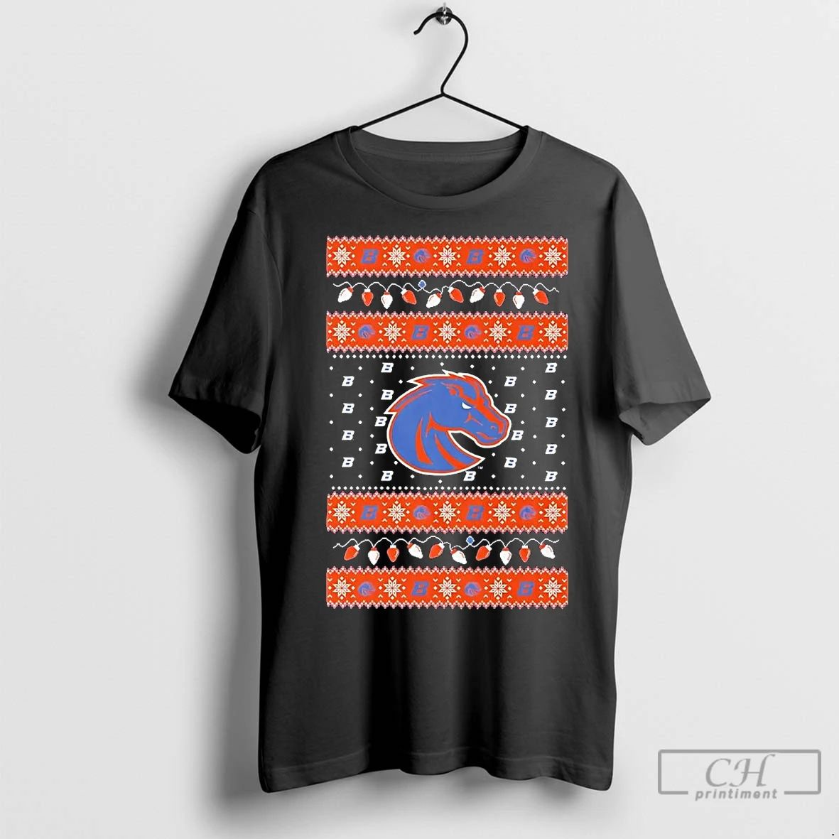 Premium Boise State Broncos Ugly Christmas Light Unisex