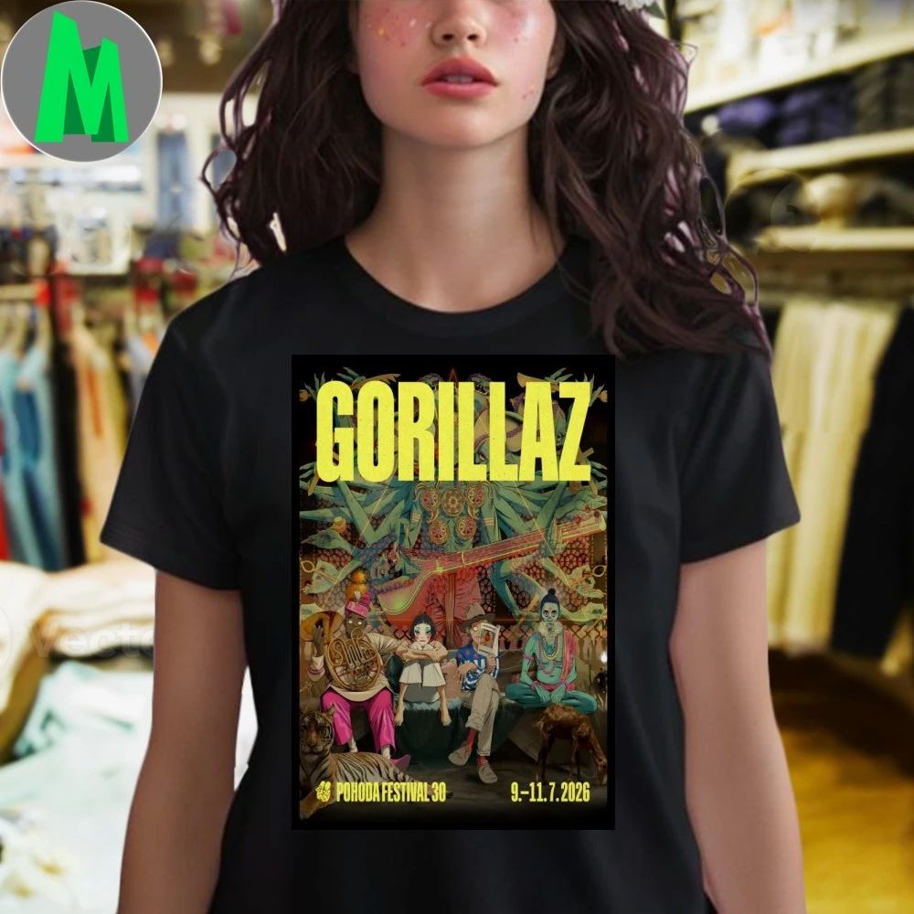 Gorillaz Trenčín Slovakia July 9-11 2026 Poster Shirt Unisex