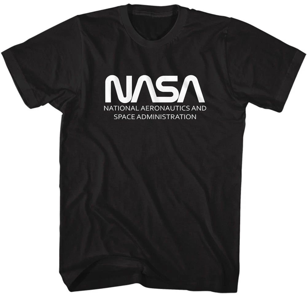 NASA Simple Worm Black Brands Shirt Unisex