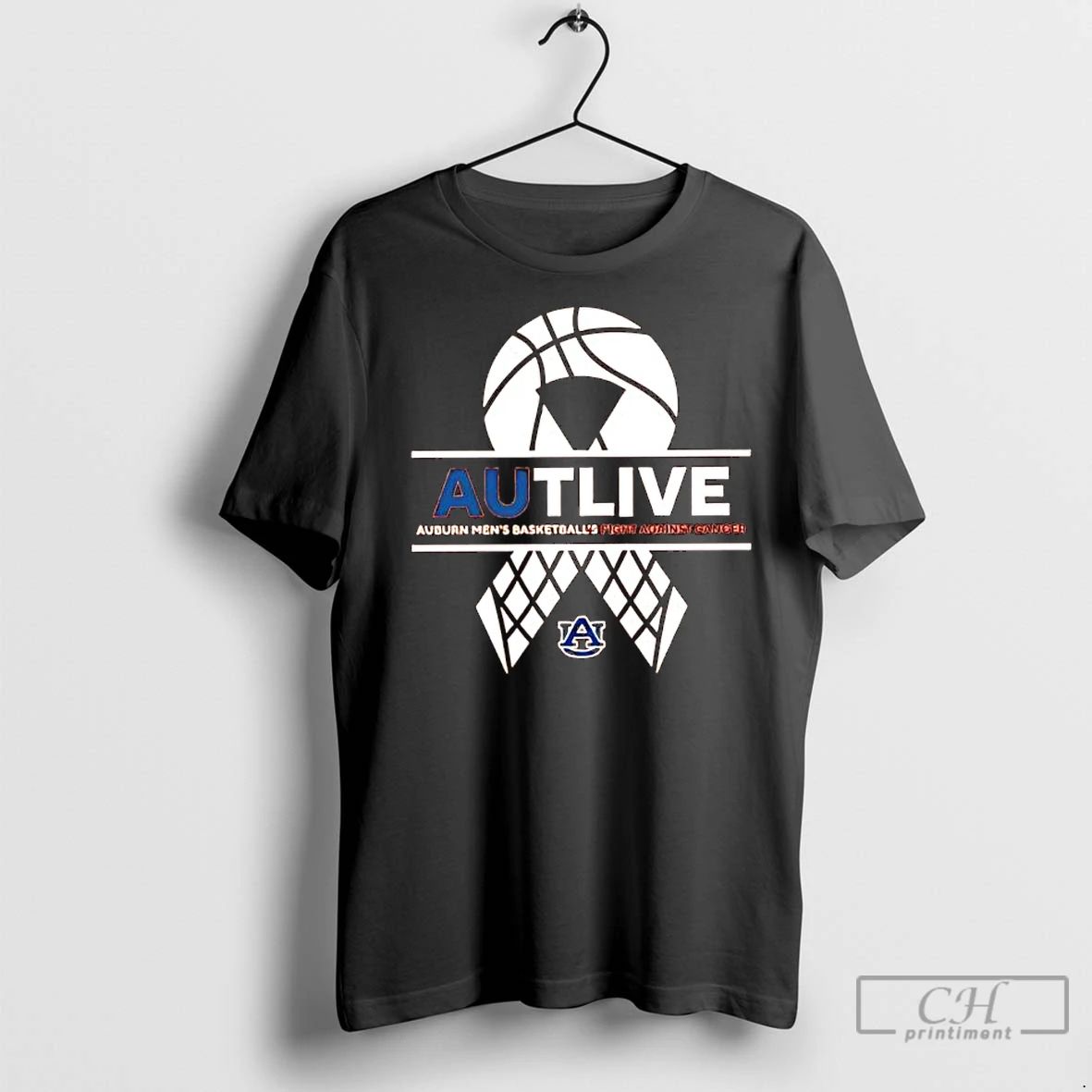Premium Autlive Auburn Mens Basketball X Fight Against Cancer Logo Unisex