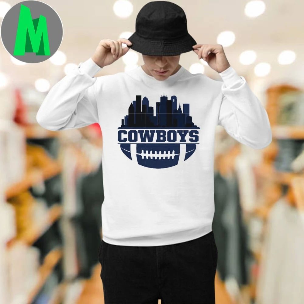 Cowboys football skyline logo and city Shirt Unisex