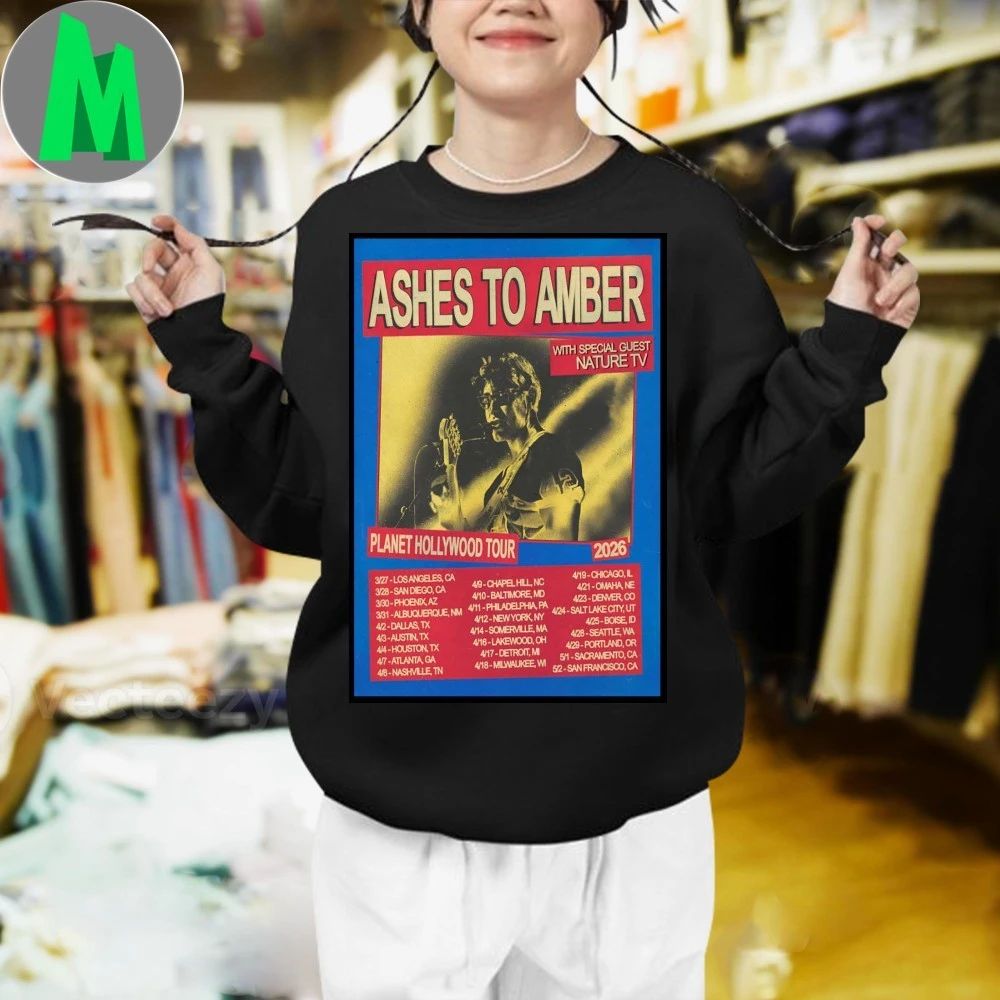 Ashes To Amber Planet Hollywood Tour 2026 Poster Unisex