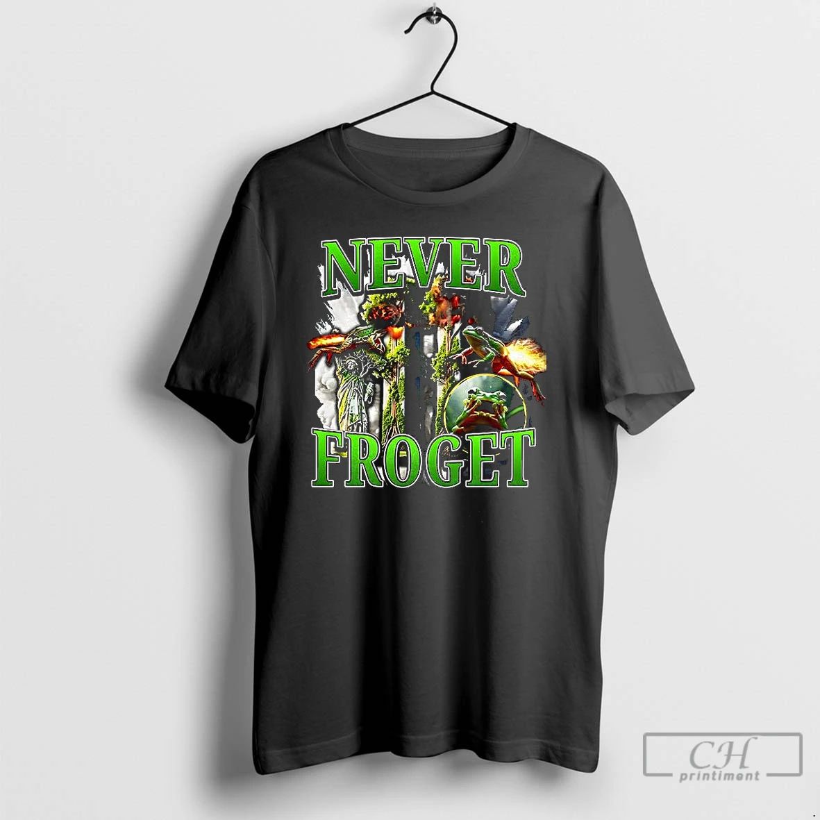 Classic Never Froget Frog Meme T Shirts Unisex