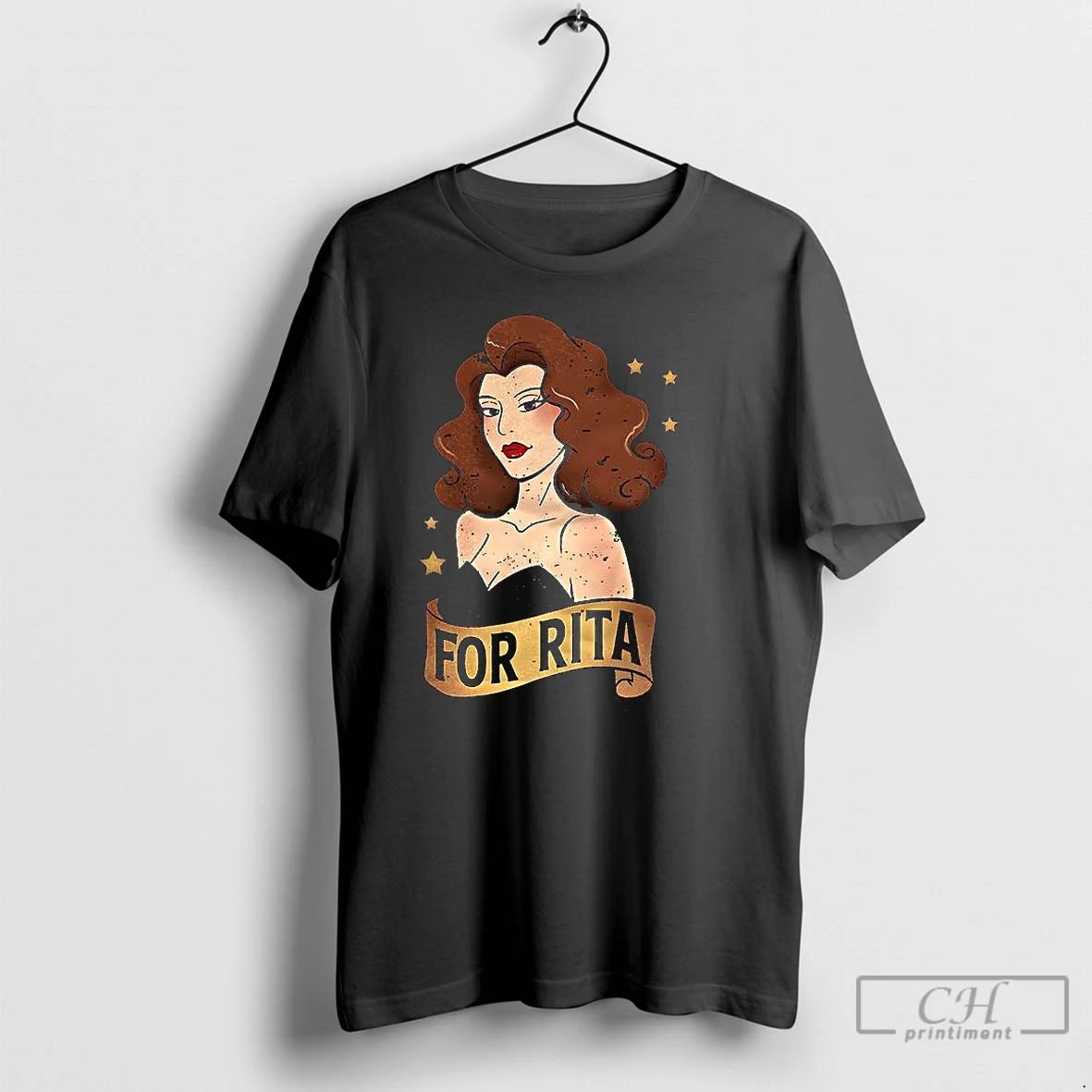 Premium For Rita Portrait Cartoon Retro T Shirts Unisex