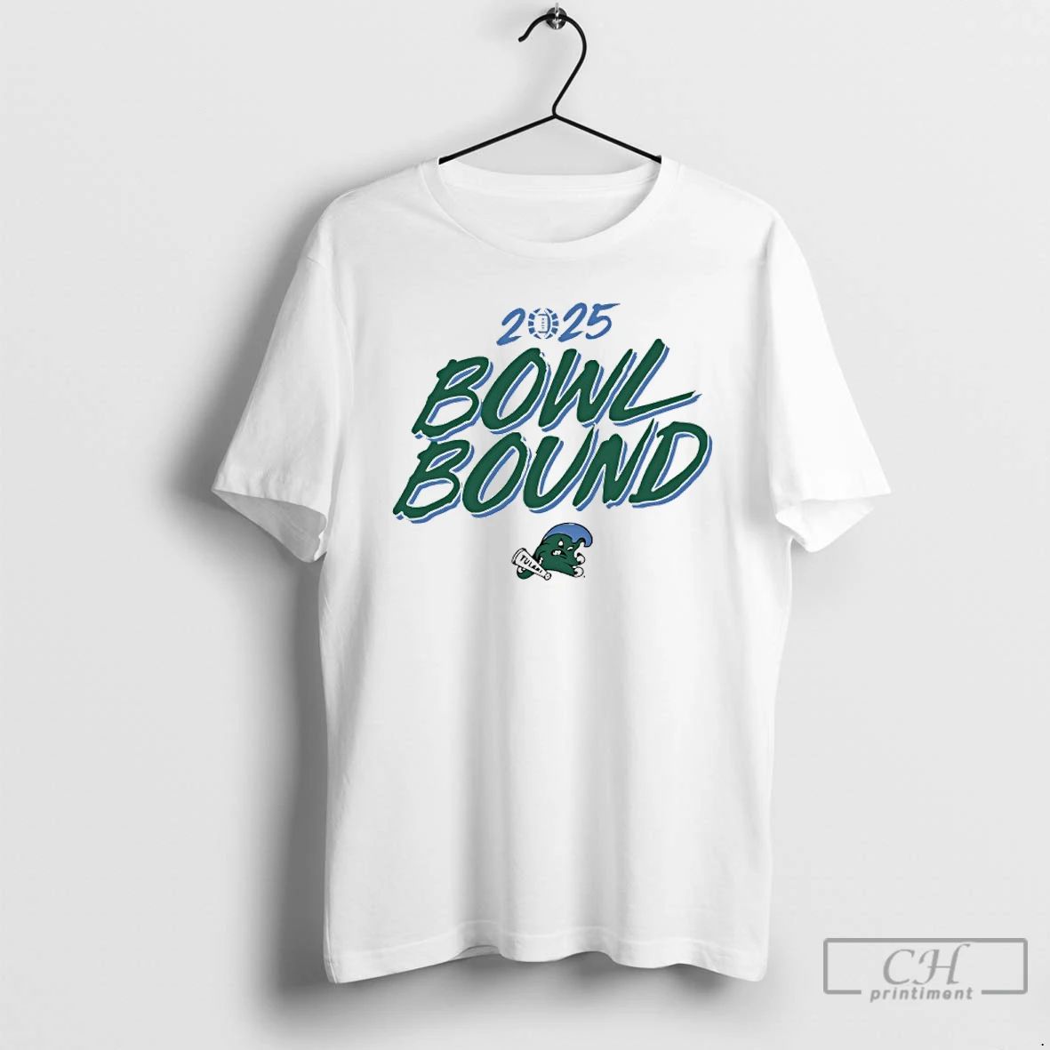 Classic Tulane Green Wave Football 2025 Bowl Bound T Shirts Unisex