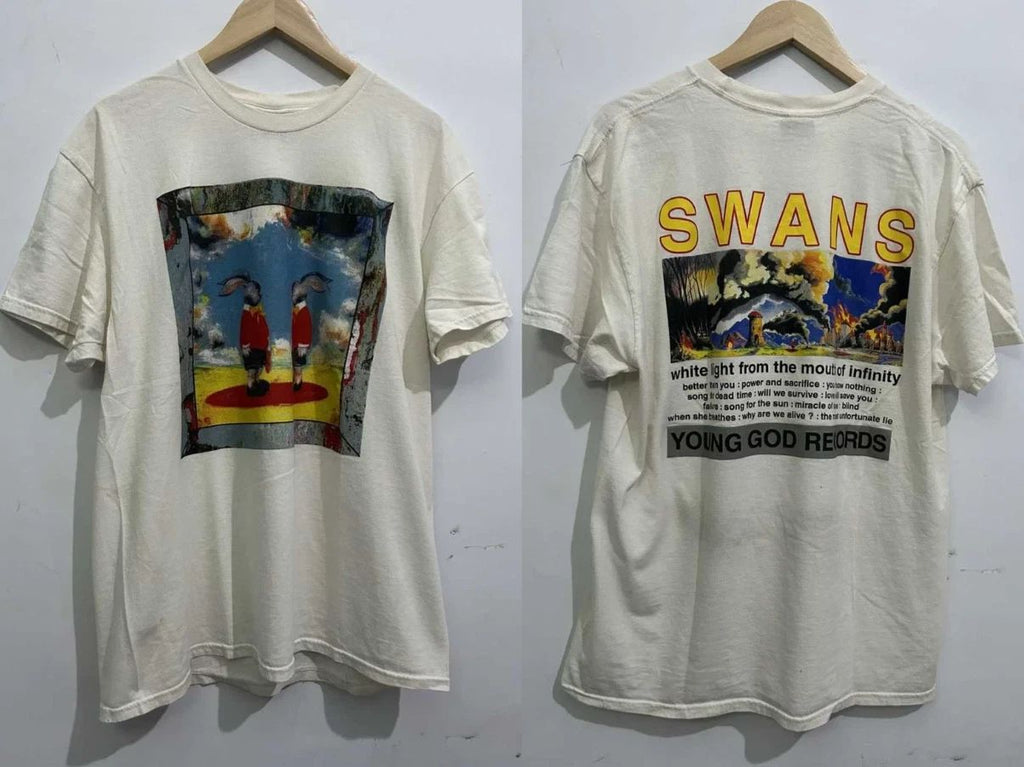 2 Sided Swans Band Ablum Tour Cotton Full Size BS821 Unisex