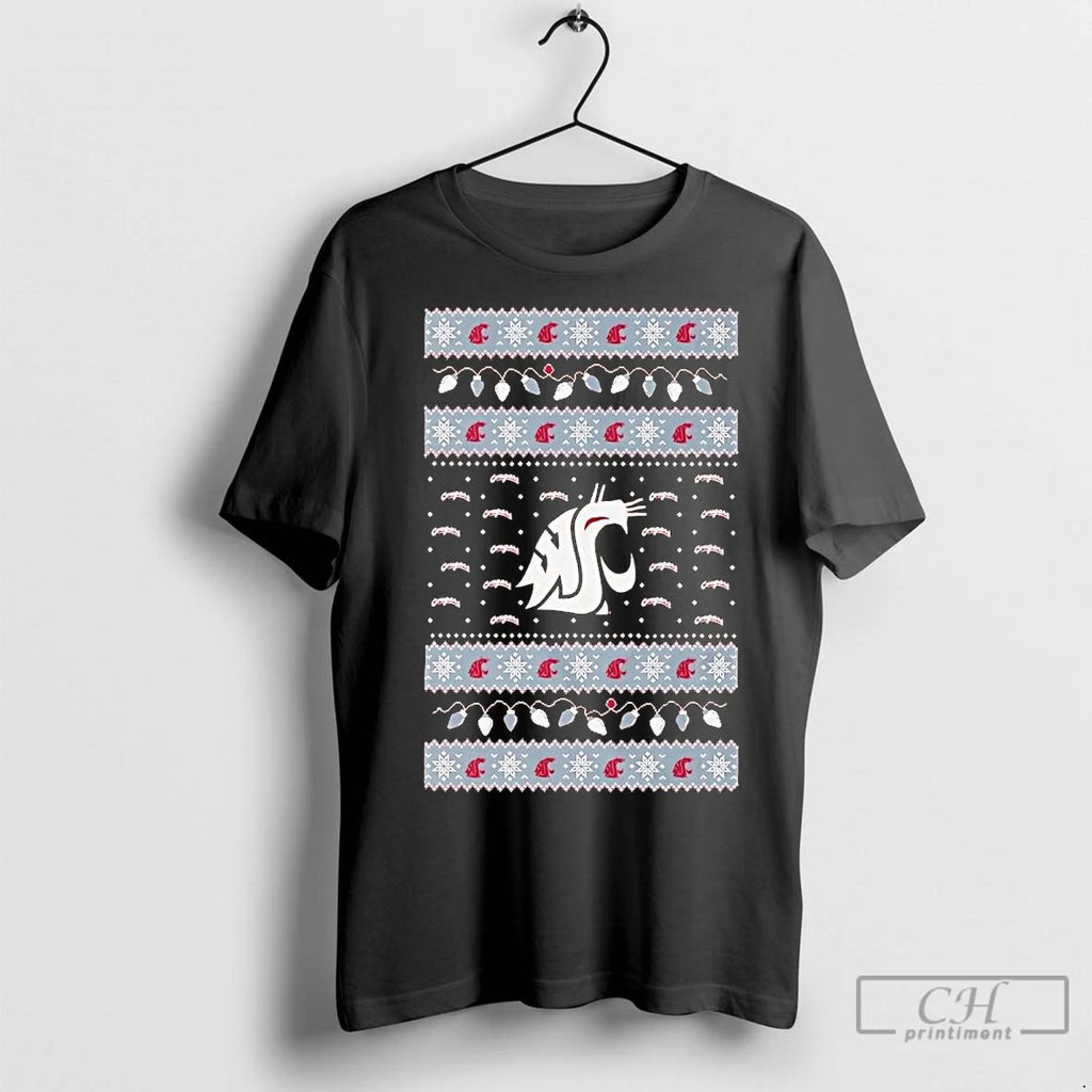 Premium Washington State Cougars Ugly Christmas Light Unisex