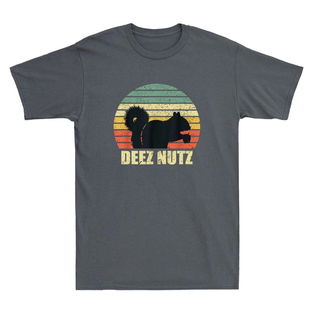Deez Nuts Funny Squirrel Deez Nutz Deezs Nut Vintage Men's Short Sleeve Unisex
