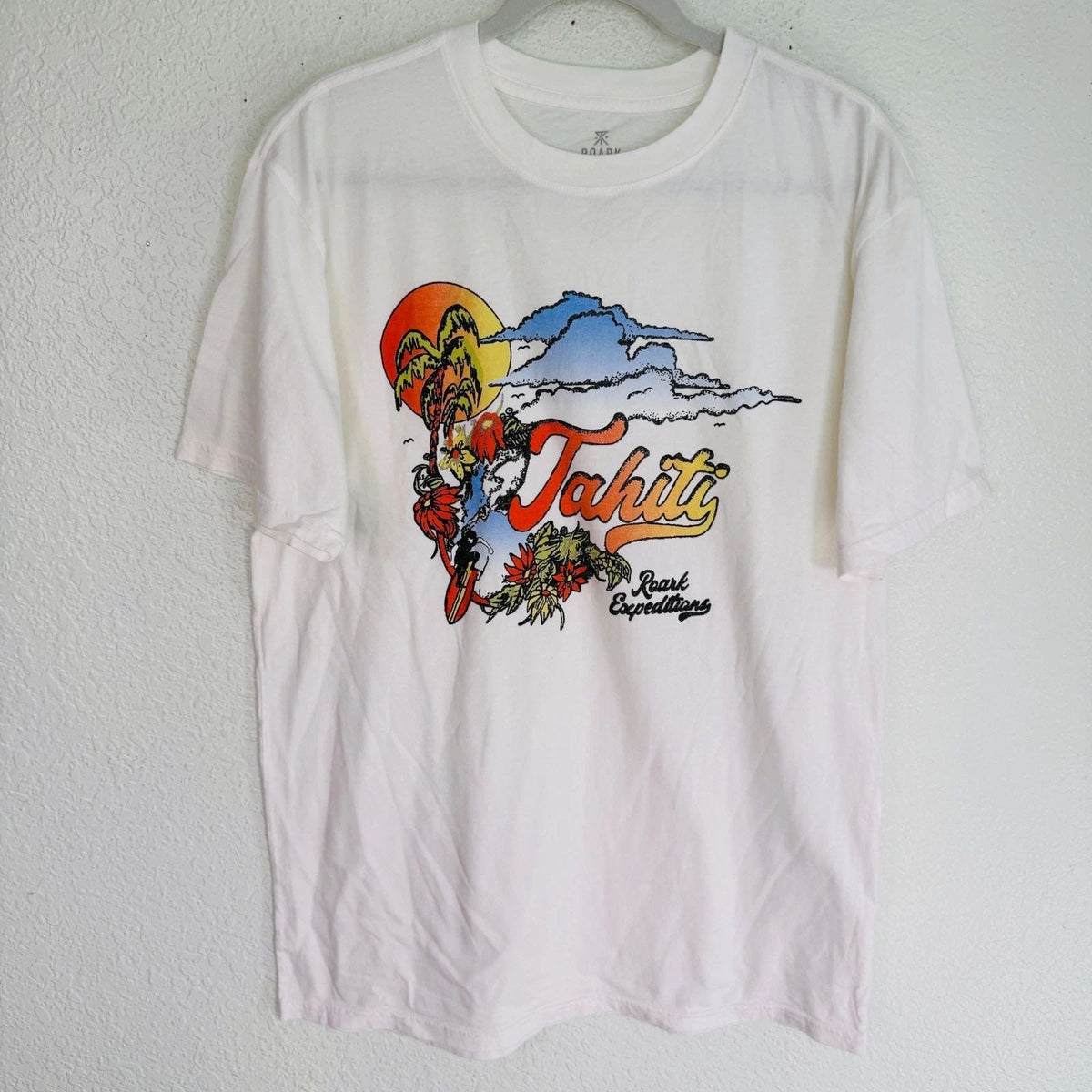 Roark Shirt Mens Large Tahiti Tahitian Dream Graphic Premium Tee Tshirt Surf L Unisex