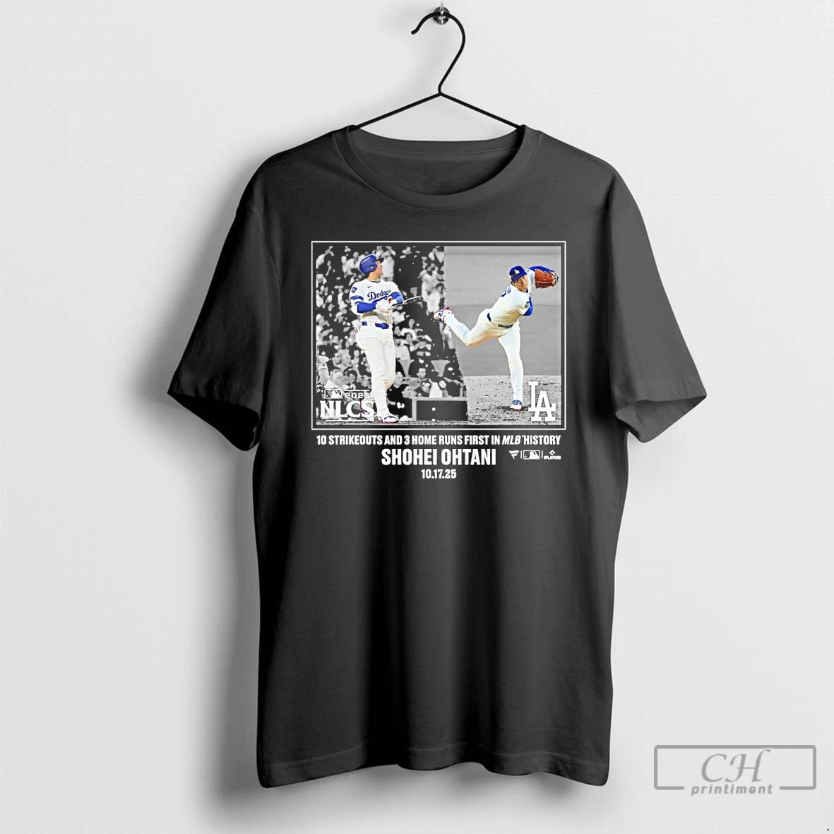 Classic Shohei Ohtani Nlcs Postseason Moment T Shirts Unisex
