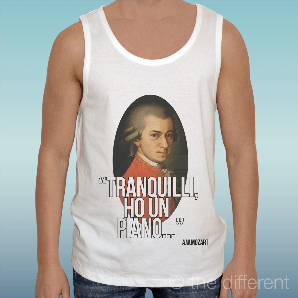 Canotta " Quote Mozart Funny " Gift Idea Road To Happiness Unisex