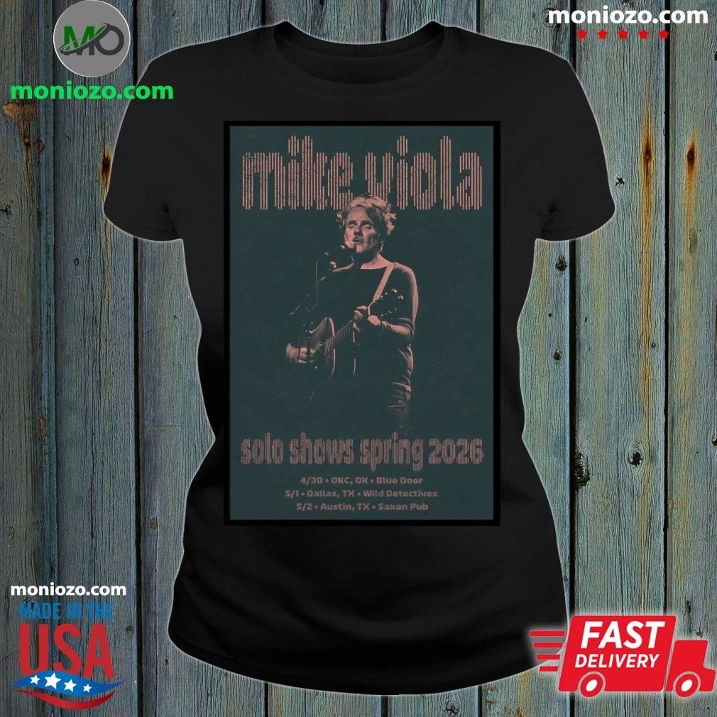 Mike Viola Spring 2026 Solo Tour Poster Shirt Unisex