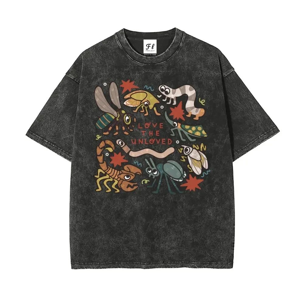 Love the Unloved Insect Graphic Oversized Unisex Cotton Tee Unisex