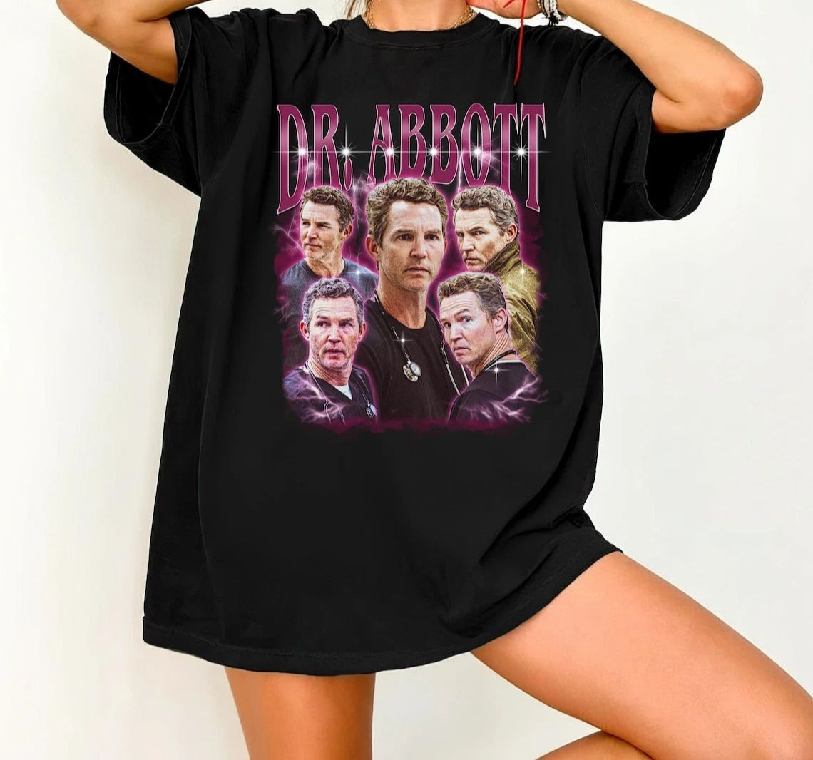 Dr. Abbott Bootleg Vintage Shirt – Medical Drama TV Character Graphic Tee Unisex