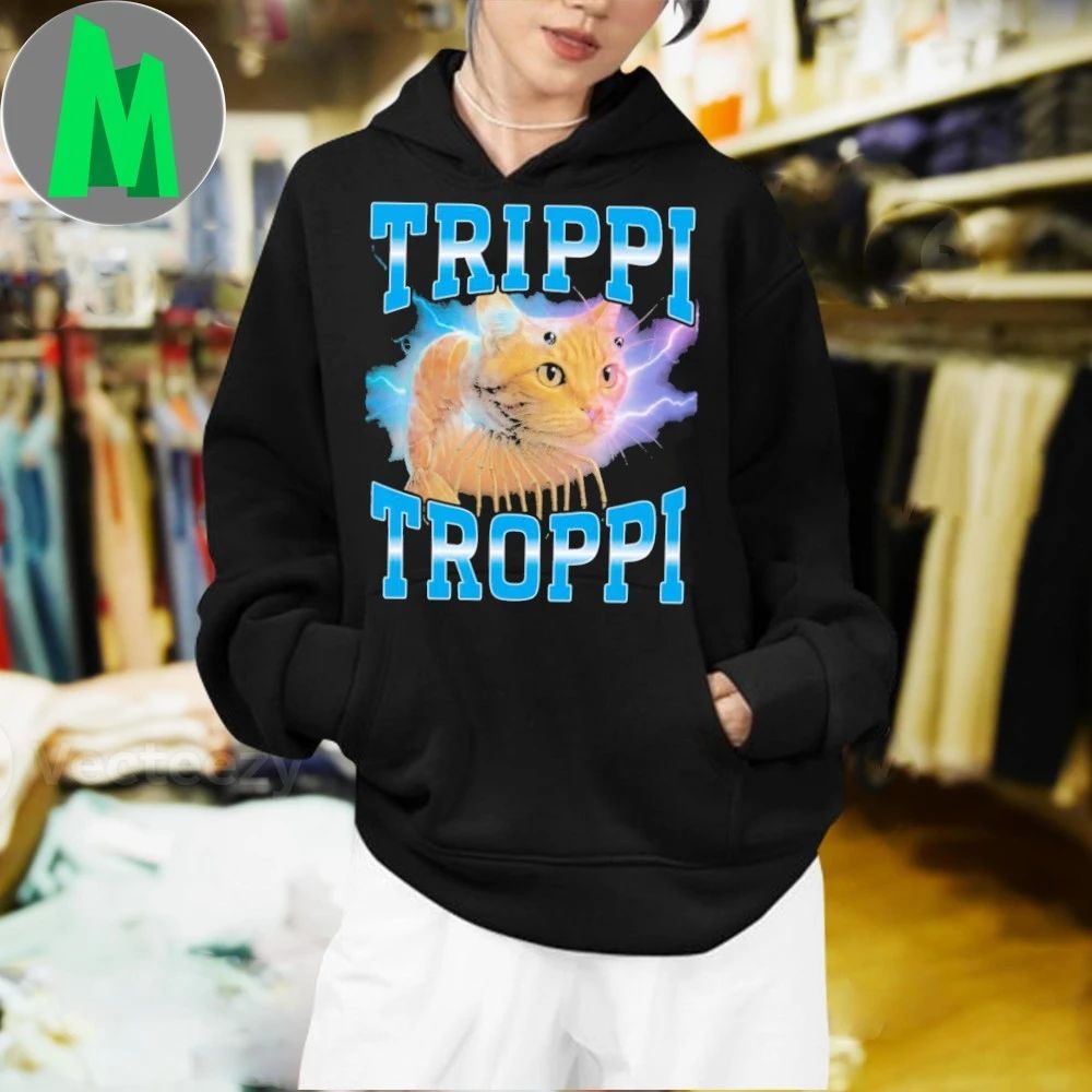 Surreal Italian Brainrot Meme Trippi Troppi Cat Shirt Unisex