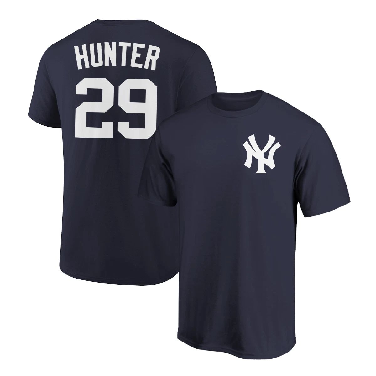 Catfish Hunter New York Yankees Player Name and Number Soft Jersey Tee Unisex
