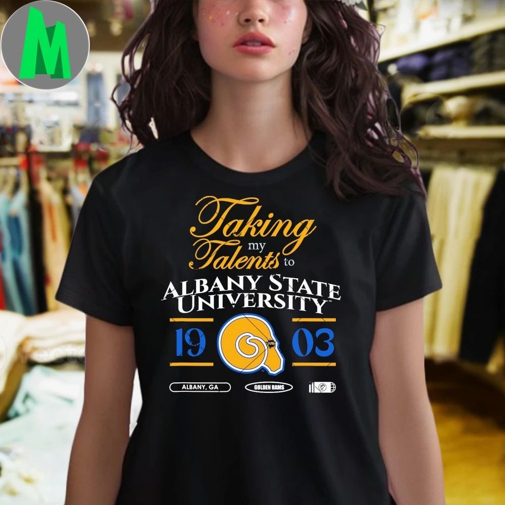 Original Taking My Talents To Albany State University Signing Day Logo 2026 Shirt Unisex