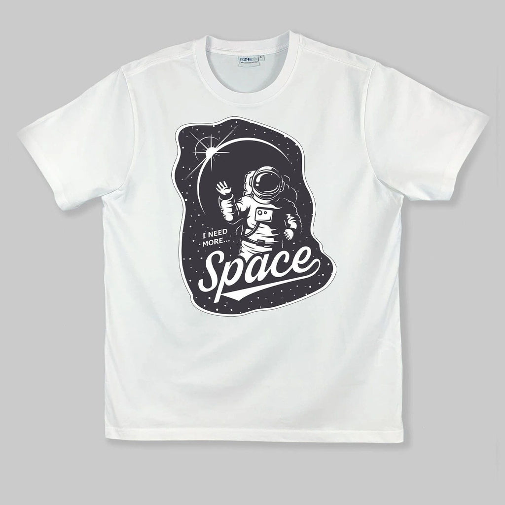 "NEED-MORE-SPACE" - (WHITE) - OBLYVIAN GRAPHIC TEE Unisex