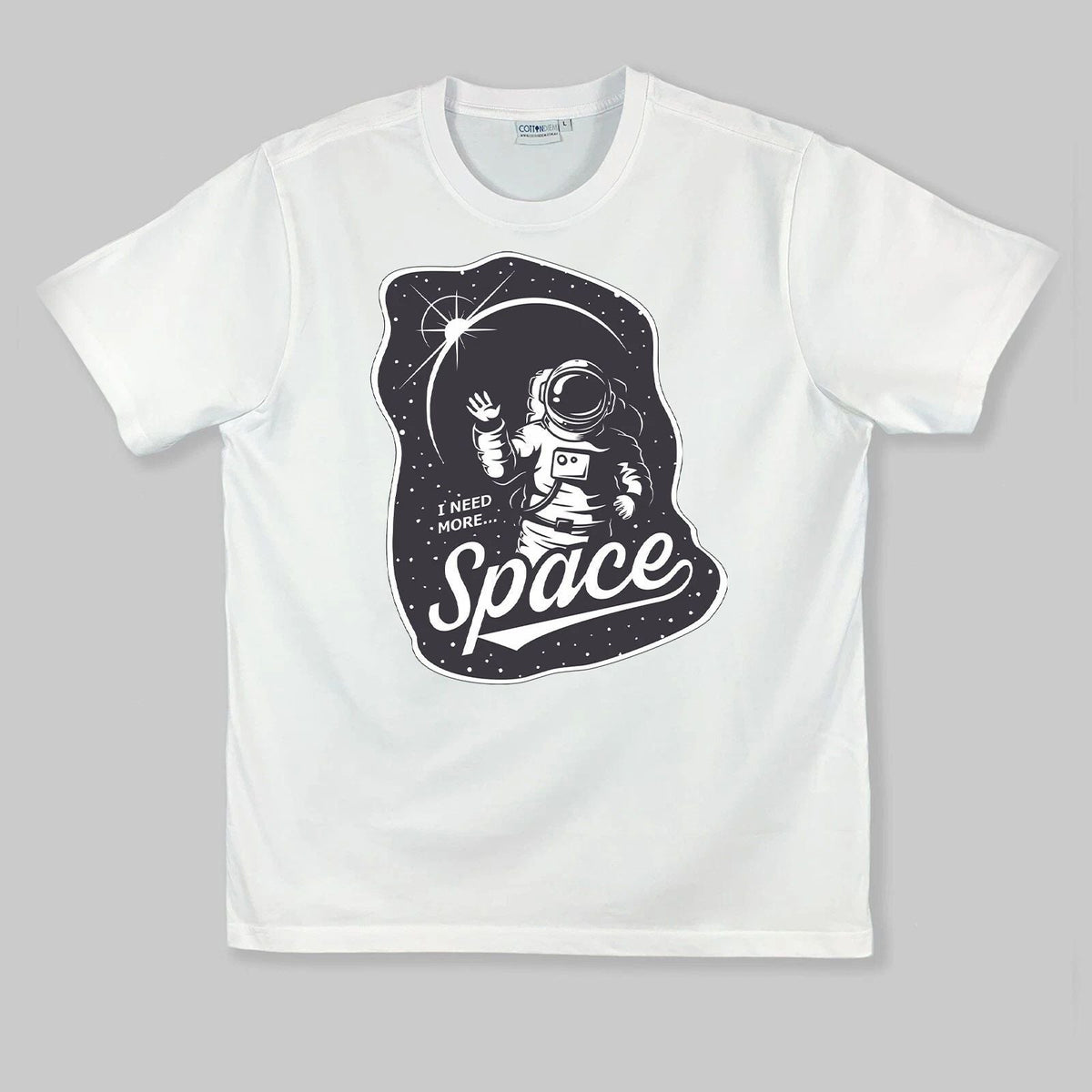 "NEED-MORE-SPACE" - (WHITE) - OBLYVIAN GRAPHIC TEE Unisex