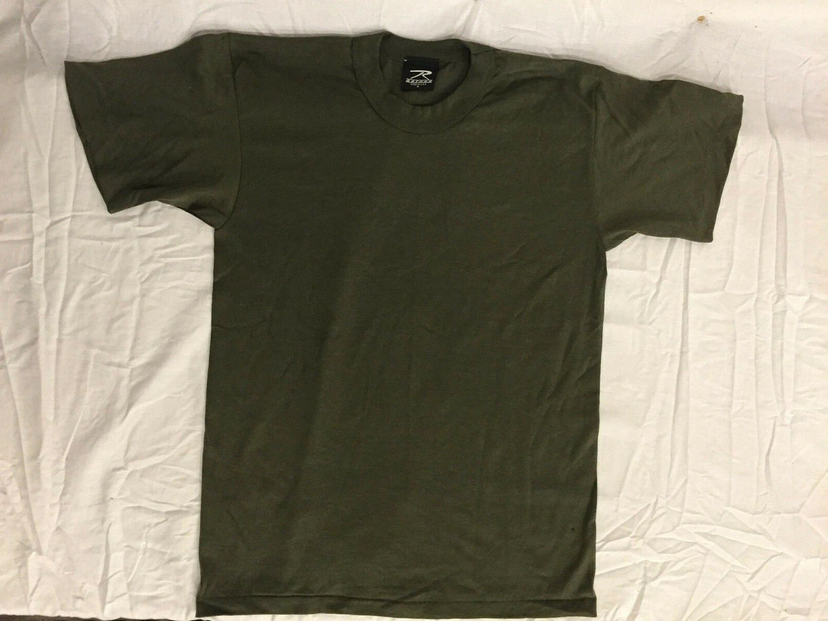 NWOTs Military Style Olive Drab Solid Green Short Sleeve Shirt Small Unisex