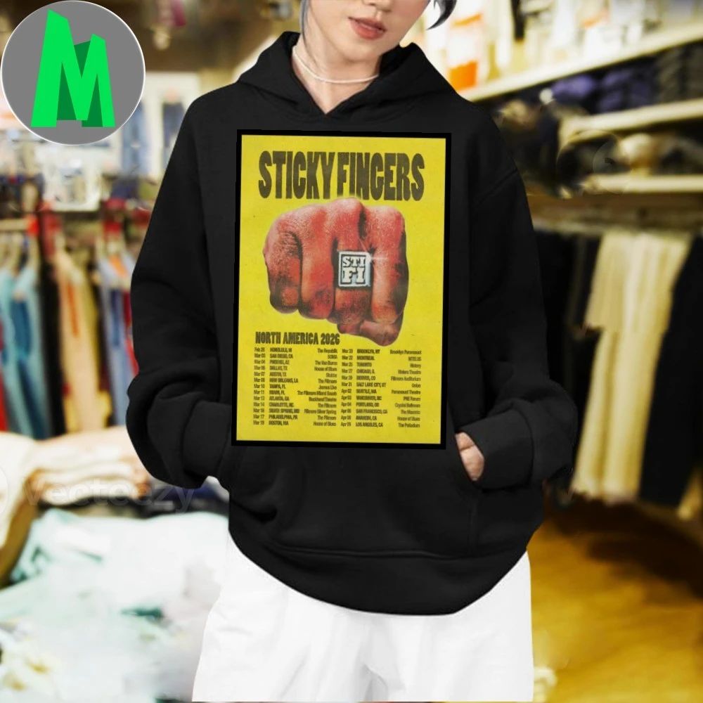 Original Sticky Fingers North America 2026 Tour Poster Shirt Unisex