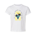 Surfing Graphic T Shirt For Men And Women With Palm Trees And Sunny Sea Scene Ar Unisex