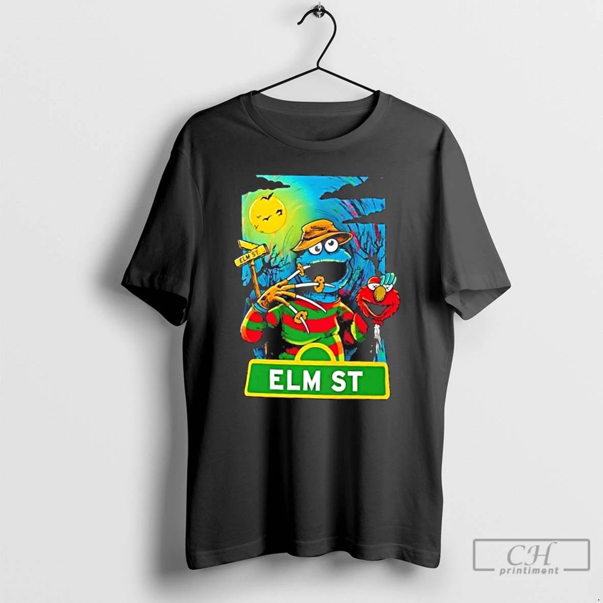 Classic Elm Street Monster Horror Parody T Shirts Unisex