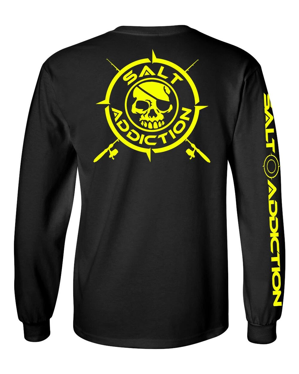 Salt Addiction t shirt long sleeve fishing t shirt saltwater apparel pirate Unisex