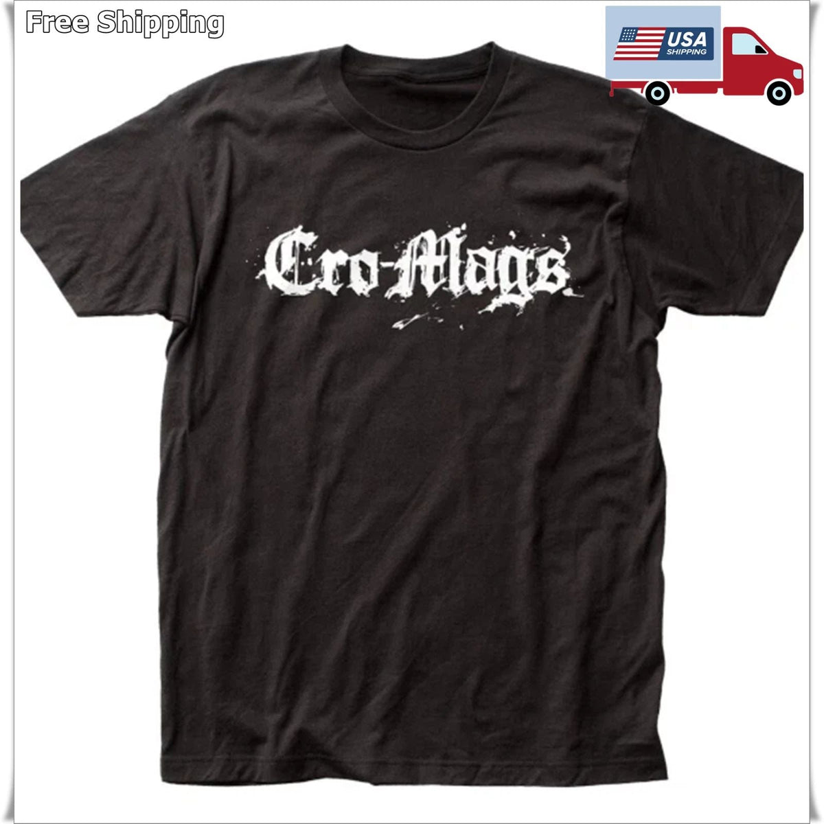 Cro-Mags Logo Men’s T Shirt Rock & Roll Music Classic Hardcore Punk Band Tee Unisex