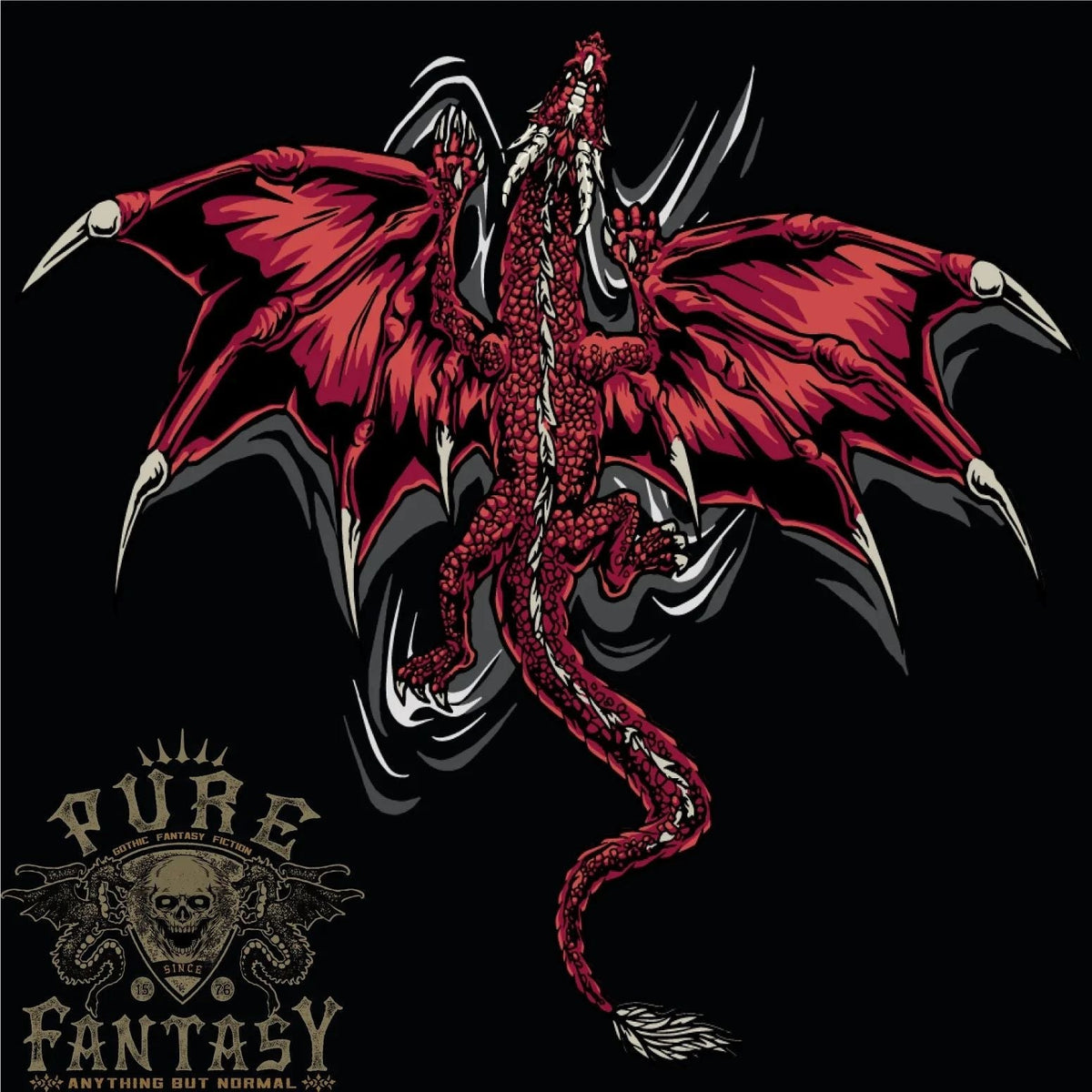 A Climbing Dragon Fantasy Mens 100% Cotton Unisex