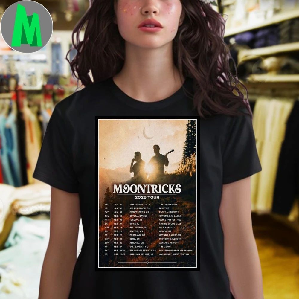 Moontricks Tour 2026 Poster Shirt Unisex