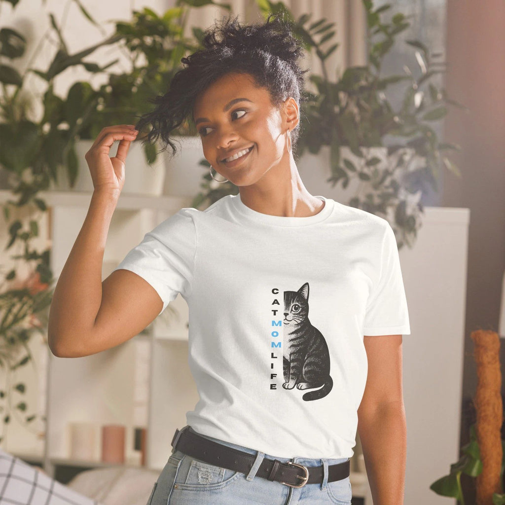 Cat Mom Life | Cute Cat Lover Tee | Funny Pet Parent Shirt Gift Unisex